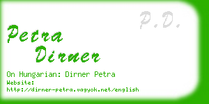 petra dirner business card